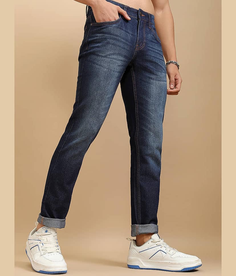 Highlander Slim Fit Solid Men's Jeans - Dark Blue ( Pack of 1 ) view 6