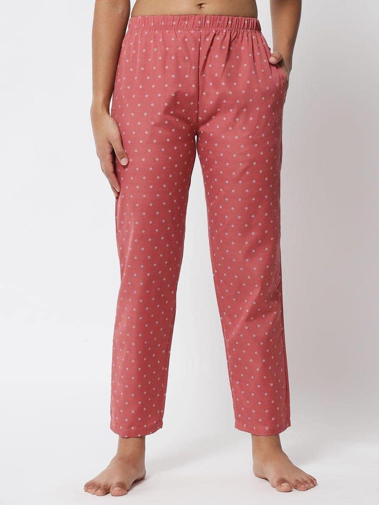 Printed Nightsuit For Women With Pockets in Pyjamas N79Rc view 8