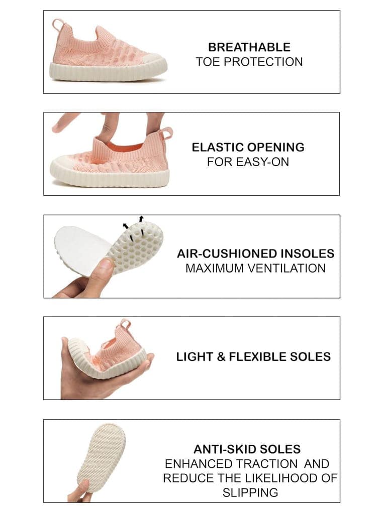 Cloudy Toddlers' First Step Shoes - Peach (Unisex) view 6