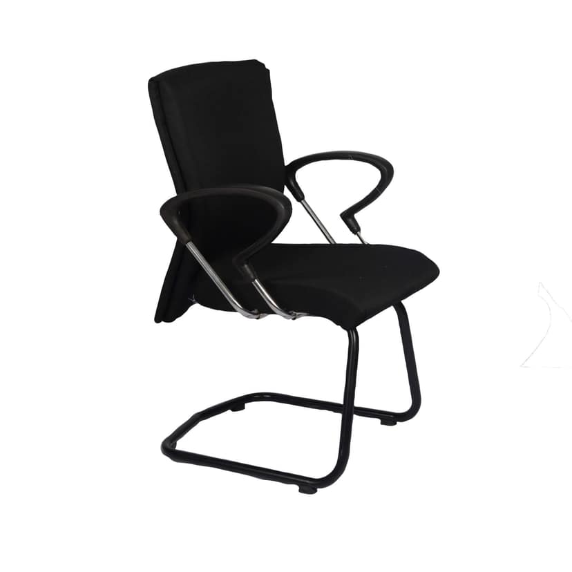 AMM 1036 D/PLY Visitor Chair||Black||Office Chair view 2