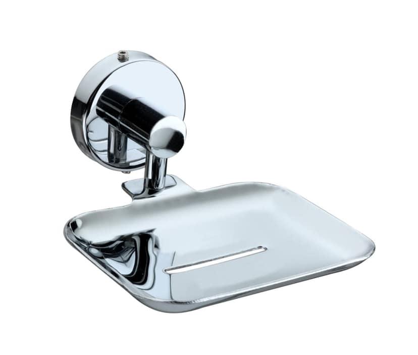 Bueno Wall Mounted Rustproof Stainless Steel Soap Dish – Drainable & Durable Soap Holder for Bathroom, Kitchen & Sink | Non-Slip Metal Soap Tray for Long-Lasting Use