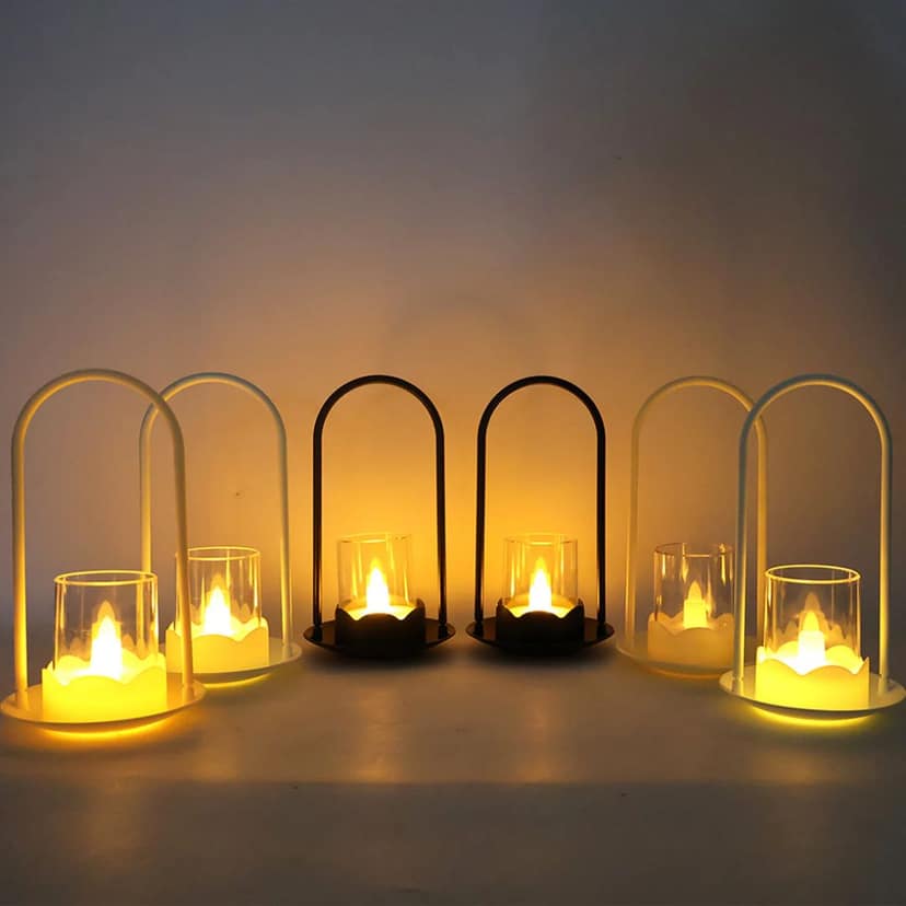 Decorative Wind Light Style Plastic Flameless LED Candles (6 Pcs)
