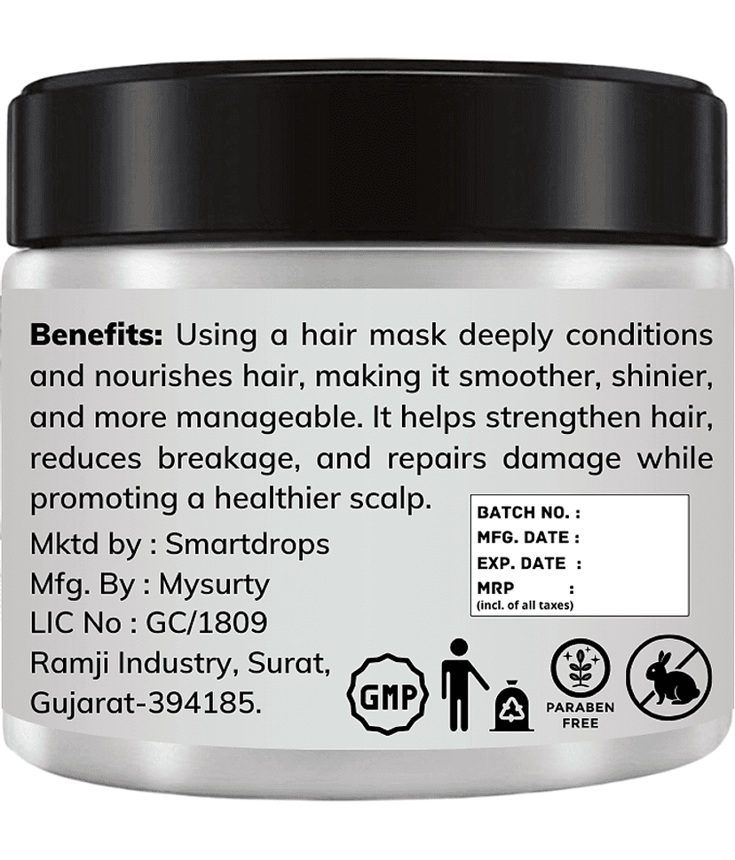 Smartdrops Anti Dandruff Hair Mask For Straight Hair ( Pack of 2 ) view 2