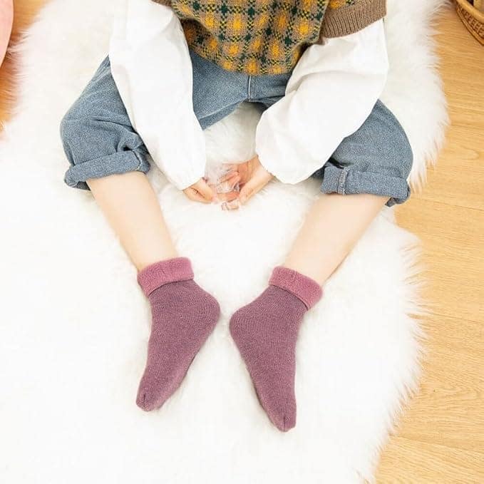 WKLOUYHE Kids Warm Woolen Winter Socks for Baby (Pack of 6) view 2