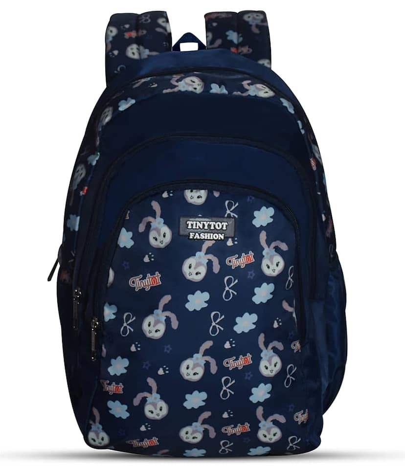 Tinytot Blue Polyester Backpack For Kids