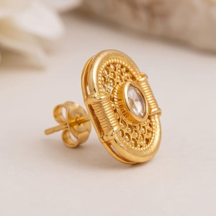 Golden Heritage Studs view 3