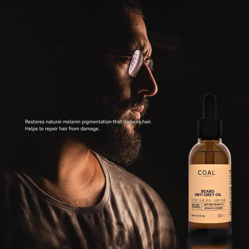 COAL Clean Beauty Complete Hair Care Combo Pack for Men | Anti-Hair Fall Oil, Beard Growth Oil & Beard Anti-Grey Oil view 8