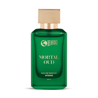 Beardo Mortal Oud Perfume for men 80ml | Oriental, Earthy scent with Honey, Citrus, Patchouli & Sandalwood notes | Long Lasting Premium Mens Perfume | All Season Eau de parfum for Men | Gift for Husband | Gift for Boyfriend | Gift for Men Beardo Mortal O