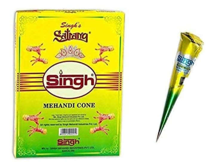 Singh Satrang Premium Herbal Mehandi Cone(12pcs) view 3