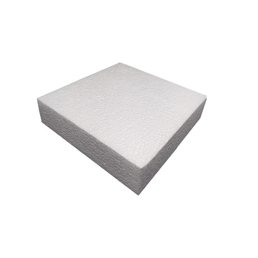 Styrofoam Rectangular Cake Dummy For Baking (7 x 7 Inch)