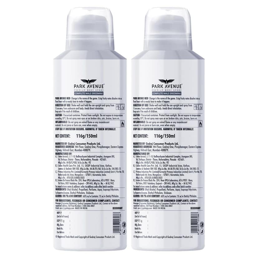 Park Avenue, Fresh Long-Lasting Aroma|| Deodorant Spray|| view 7