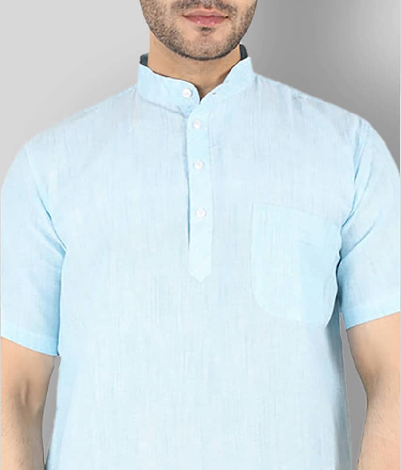 Latest Chikan Pink Cotton Kurta Single view 2