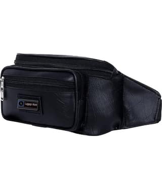 Luggage world side bag Leather Brown Waist Pouch