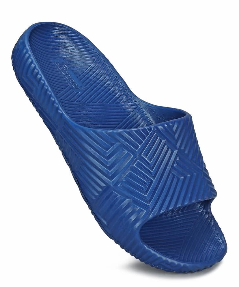 Paragon EVK10924G Men's Waterproof Blue Sliders with Comfortable Anti-Skid Sole view 5