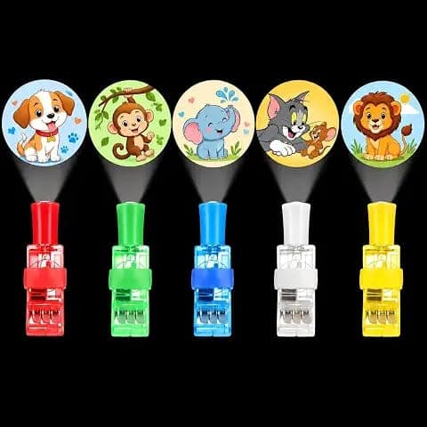 10-Piece Multicolor LED Finger Lights for Kids – Light-Up Finger Projector Toys view 2