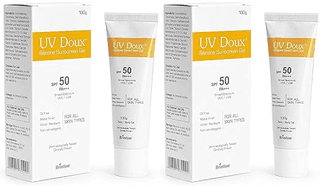 Brinton Healthcare UvDoux Face & Body Sunscreen gel with SPF 50 PA+ + + (100 GM) x Pack of 2