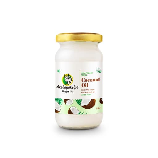 Akshayakalpa Organic Cold Pressed Virgin Coconut Oil 200 ml view 2