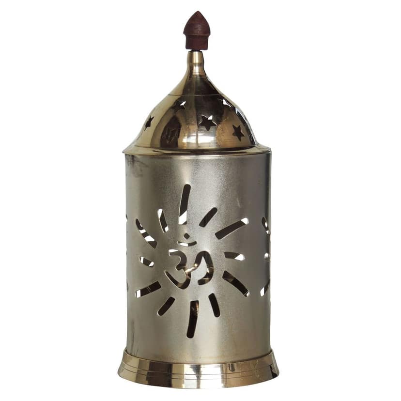 Brass Table Decor Oil Lamp, Deepak - Handcrafted Brass Deepak for Worship, Height : 6.5 Inch (ZMAS541 C) view 2