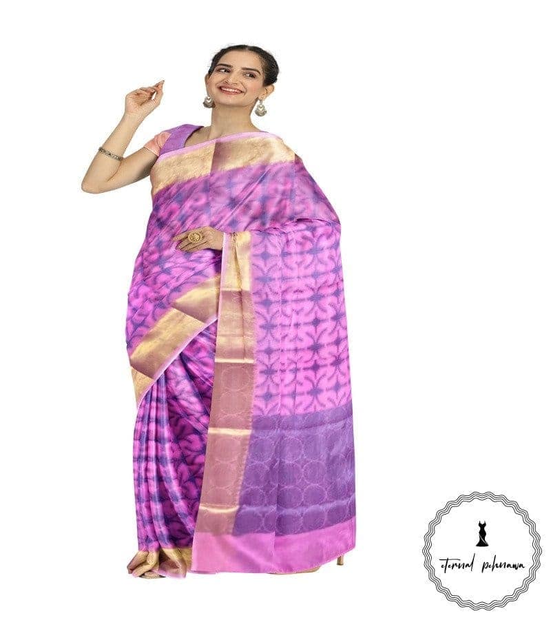 Banarasi Cotton Saree With Zari Work In Attractive Colours view 3