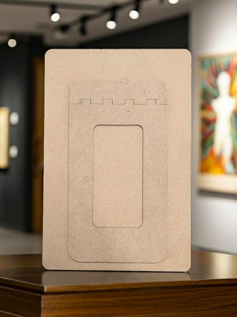 12 Pieces DIY Picture Frames Unfinished Solid Wood Photo Picture Frames for 4in x 6in Photos, Standing Wooden Photo Frames for Crafts Wood, DIY Painting, Arts Projects, Decorate view 5