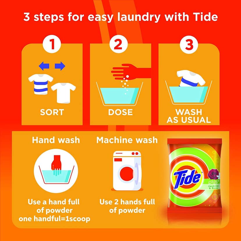 Tide With Extra Power Jasmine & Rose, 1.5Kg view 2