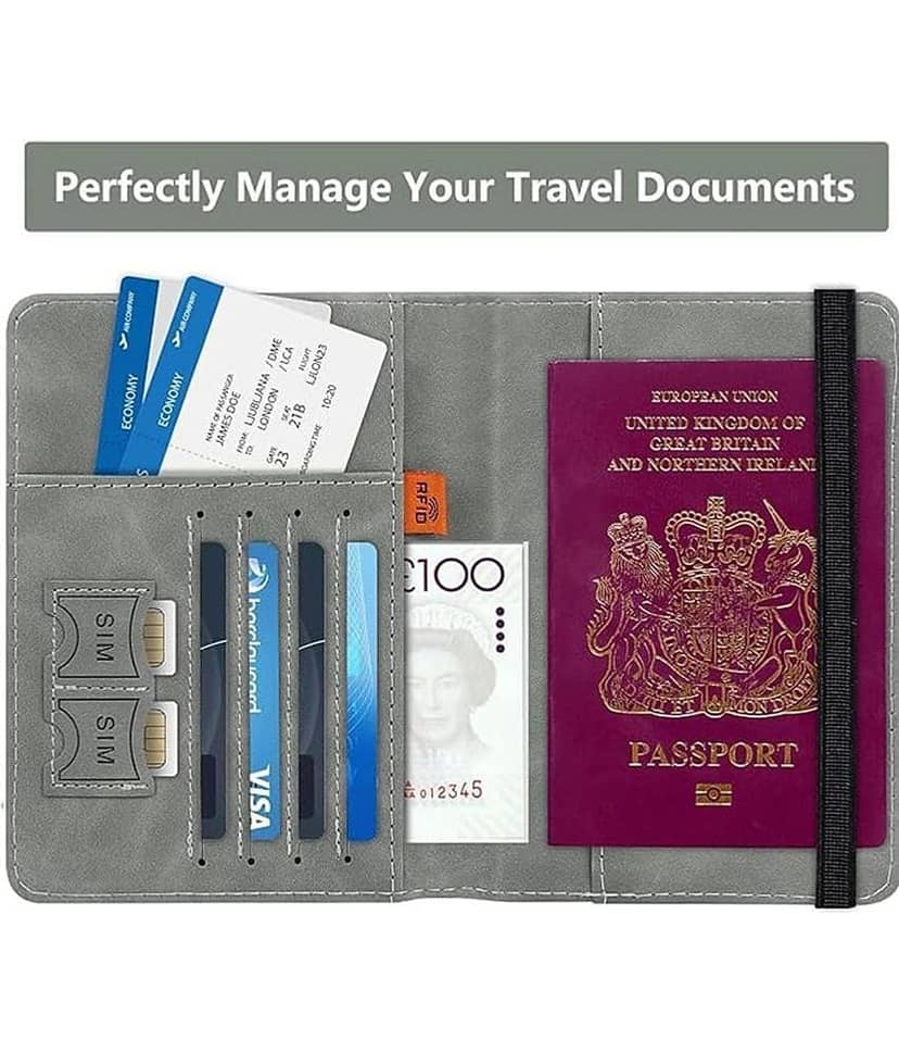 XFORIA Wallet Organiser Leather Multi Color Passport Holder view 2