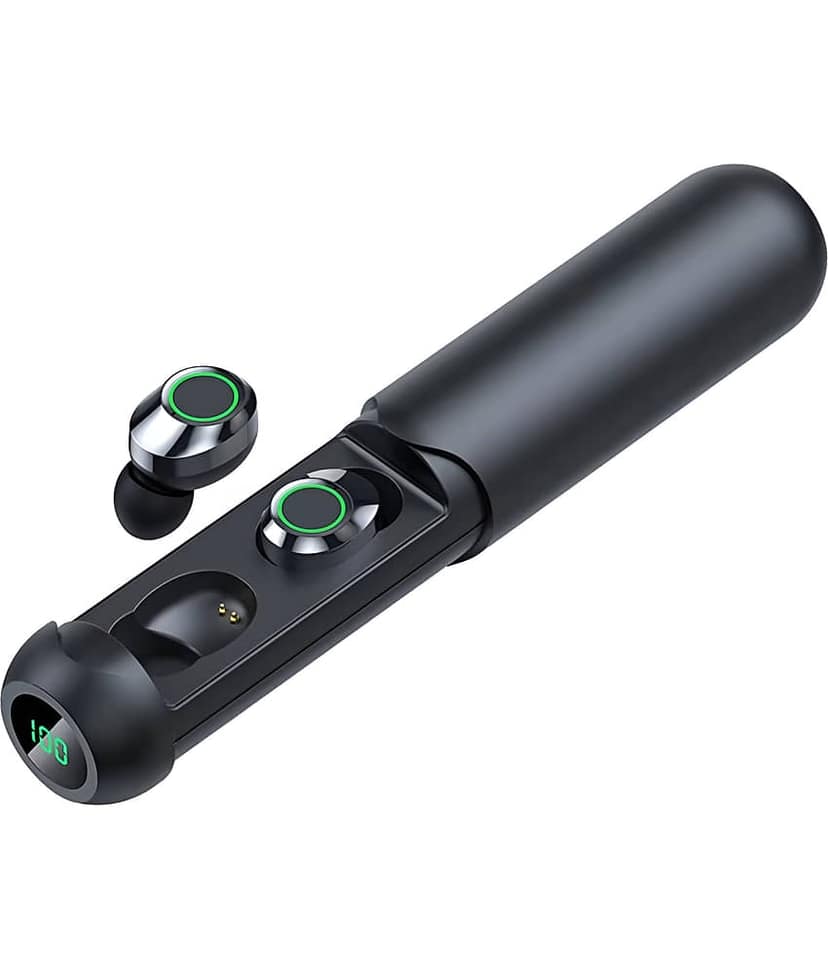 COREGENIX Pencil BQ40 Bluetooth True Wireless (TWS) In Ear 30 Hours Playback Magnetic earpeice,Low Latency IPX4(Splash & Sweat Proof) Black