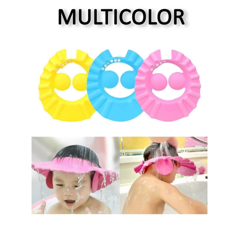 Adjustable Baby Shower Cap – Soft & Safe Bathing Hat for Eye and Ear Protection view 6