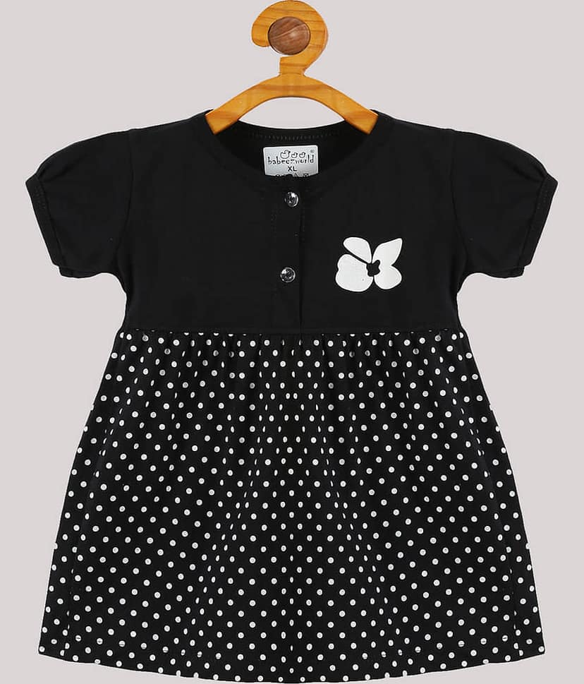 Babeezworld Pack of 1 Baby Girls Cotton Dress ( Pink )