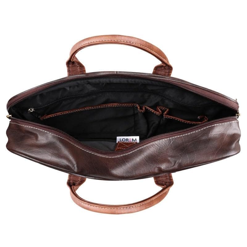 LOREM 10L Faux Leather Messenger Bag For Men & Women New-UF view 6