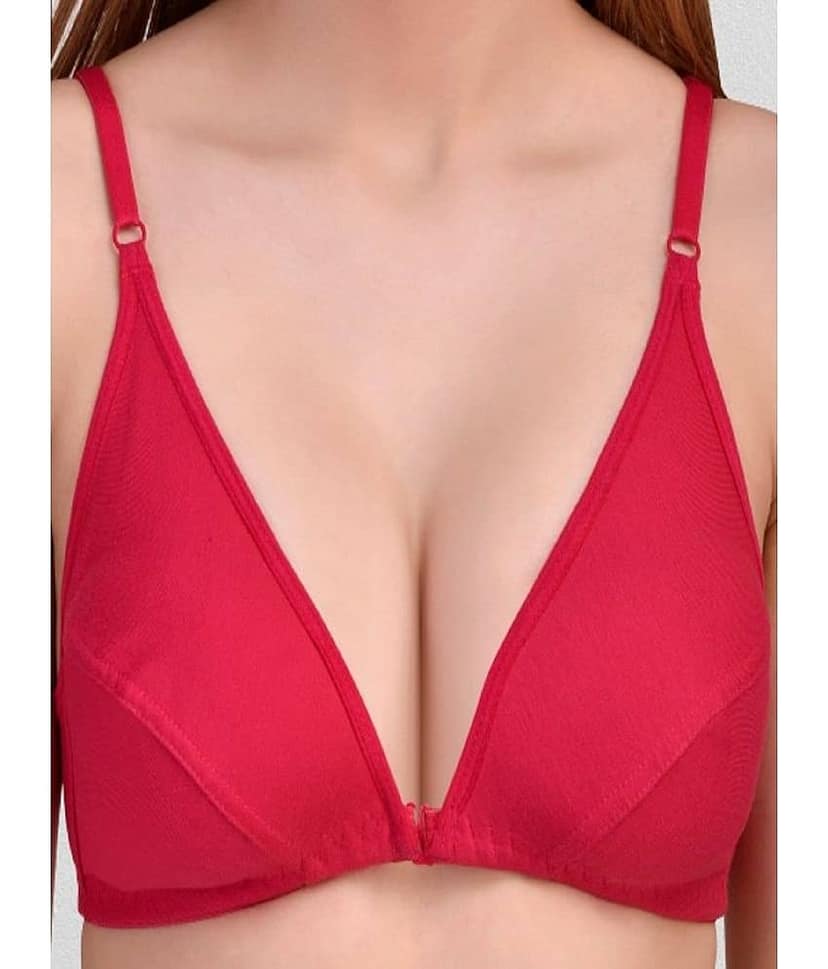 Desiprime Pack of 2 Cotton Non Padded Women's Everyday Bra ( Multicolor ) view 2