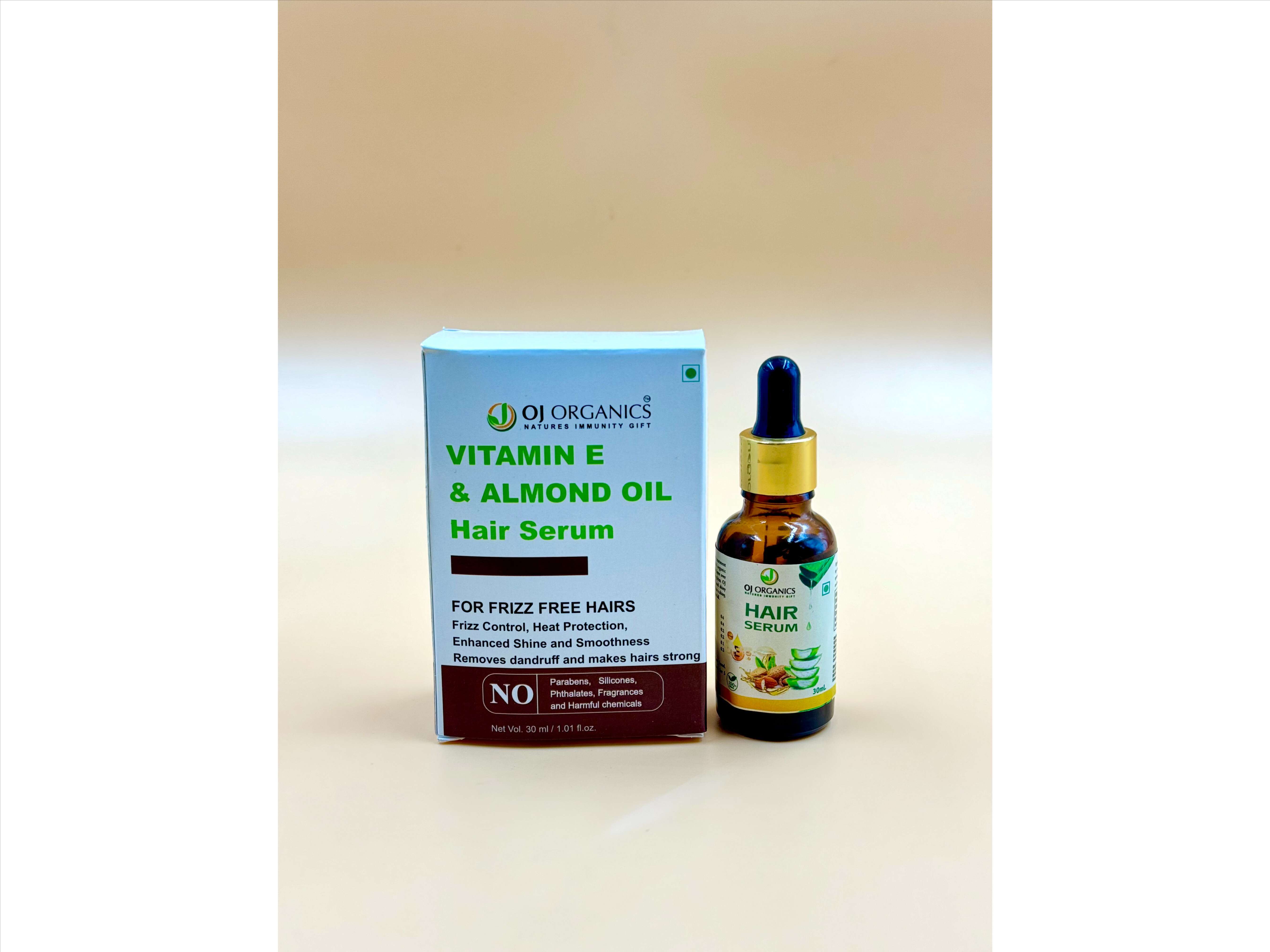 Hair Serum With Vitamin E & Almond | 30 ml