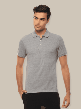 Hummel Men Grey B2B Polo