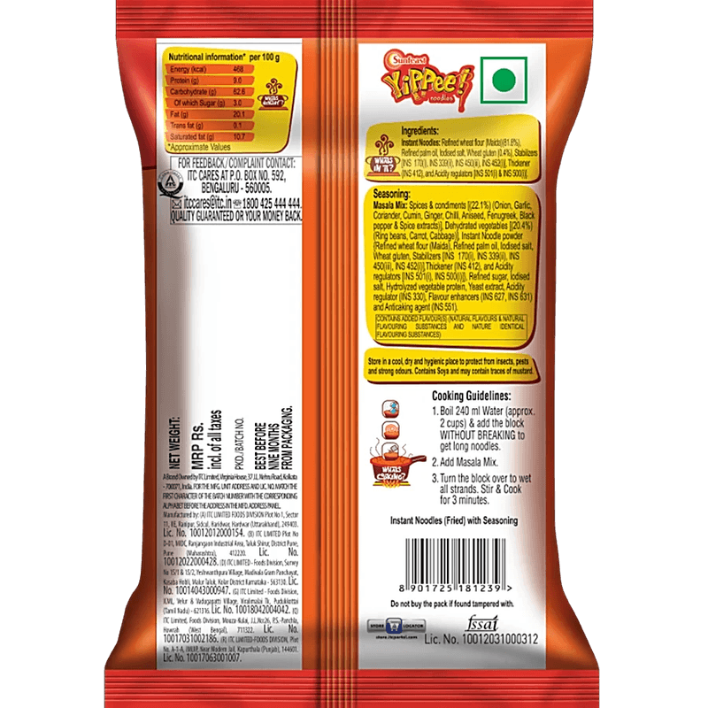 Sunfeast Yippee! Instant Noodles - Magic Masala, 120 G view 2