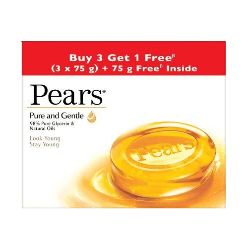 Pears Bathing Soap Pure & Gentle 3 x 75g