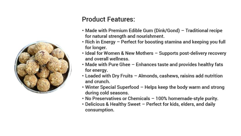 Dink Ladoo 500g view 3