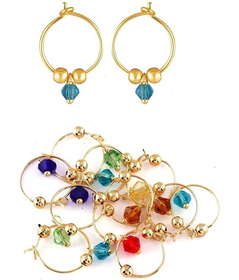 VIVASTRI Multi Color Clip-Ons Earrings ( More Than 10 )