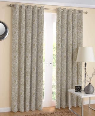AIRWILL Cotton Eyeleted 7ft Door Curtains (Pack of 2)