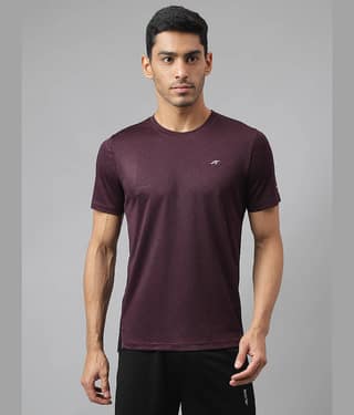 Alcis Grey Polyester Slim Fit Men's Sports T-Shirt ( Pack of 1 )