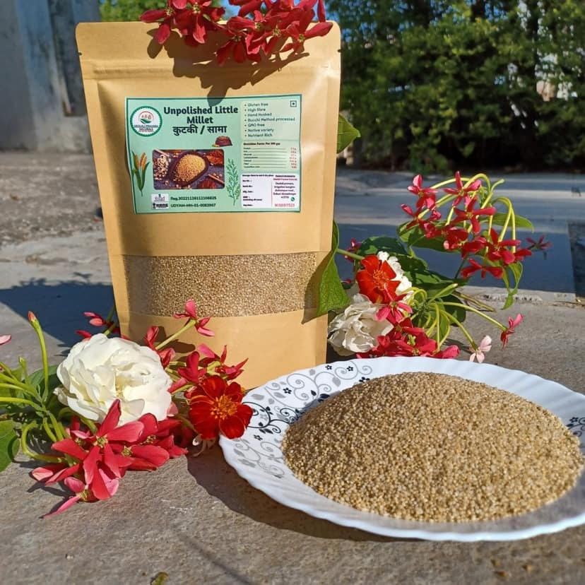 Dedlau Pravara Naturals Unpolished Little Millet (Kutki) | Gluten-Free & High Fibre | Healthy Cooking