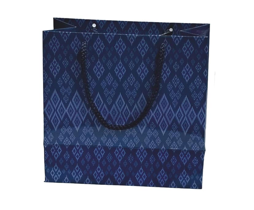 200 GSM Gloss Lamination Celebration Paper Gift Bags, Ideal for Birthday Return Gifts, Wedding Gifts, & Gifting on Special Occasions (Navy Blue, Size: 6.5 x 6.3 x 3.2 inch) - 10