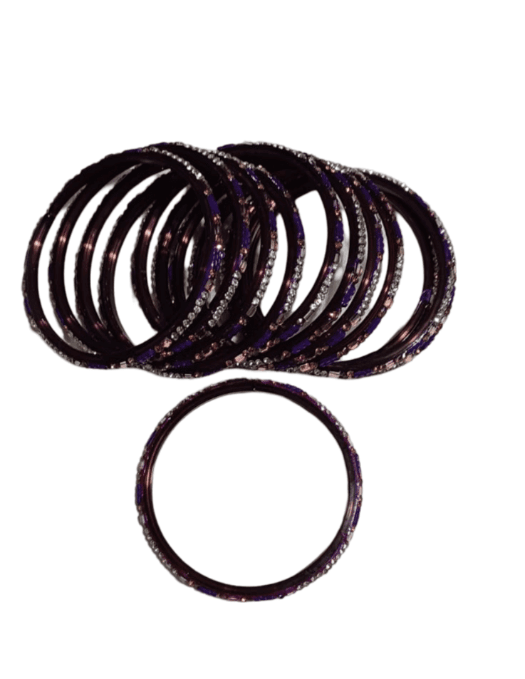 Buy Glass Bangle Set of 12 Bangles Online at Best Price in India view 2