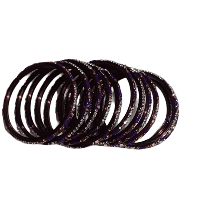 Buy Glass Bangle Set of 12 Bangles Online at Best Price in India view 3