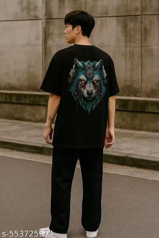 Men’s Printed Round Neck Cotton Half Sleeve T-Shirt – Casual Stylish Wear view 2