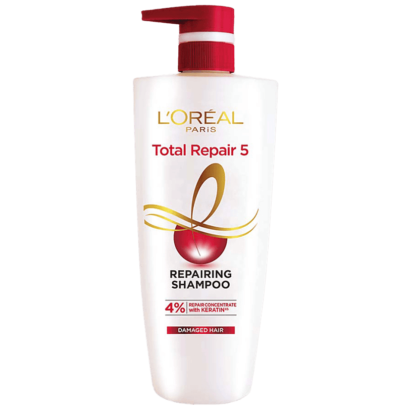 Loreal Paris Total Repair 5 Repairing Shampoo With Keratin Xs, 650 Ml view 2