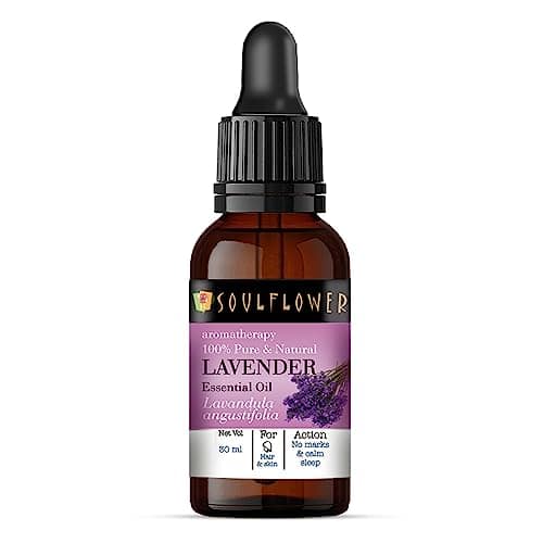 Soulflower Lavender Essential Oil | Skin Care, Hair Fall Control, Hair Growth, Relaxing Sleep|Lavandula Angustifolia |100% Pure, Organic, Natural & Undiluted, Ecocert Cosmos Organic Certified | 30ml Soulflower Lavender Essential Oil | Skin Care, Hair Fal view 2