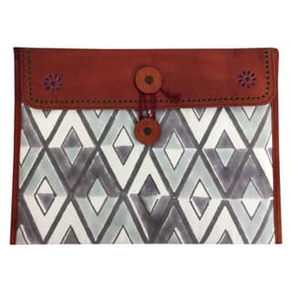 Handmade Multipurpose Leather Cover/Passport Holder/Tablet Holder by Garvi Gurjari