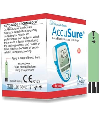 ACCUSURE Blood Glucose 25 Test Strips