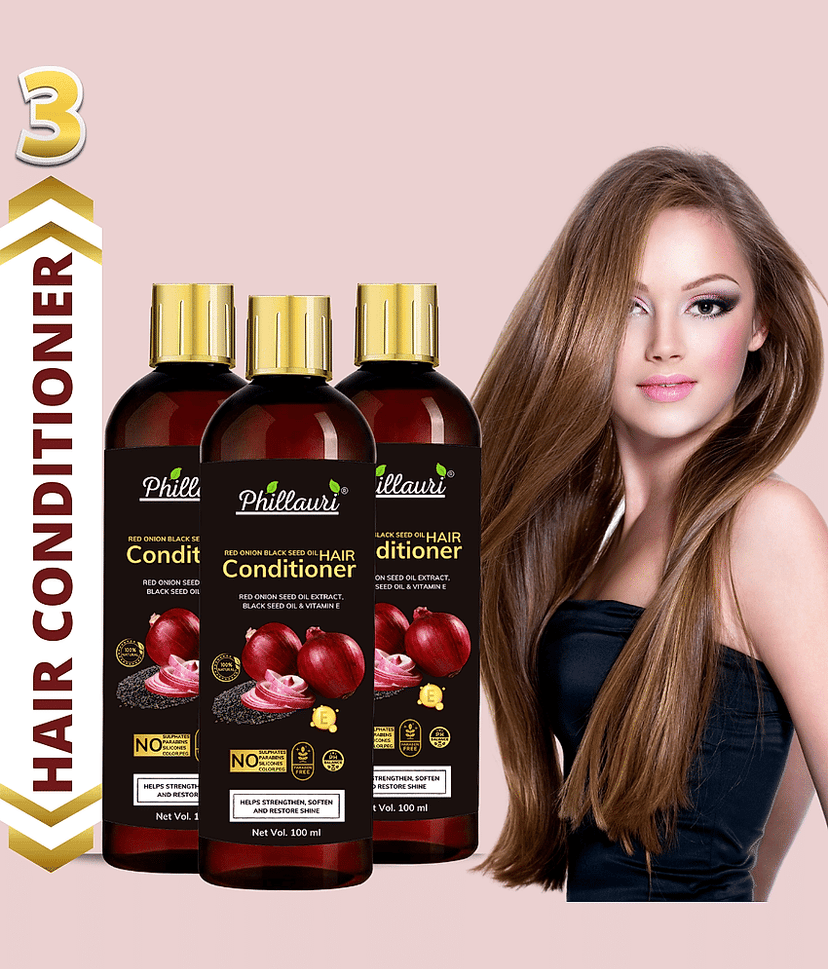 Phillauri Dry & Damage Repair Onion Smooth Hair Deep Conditioner 300 mL Pack of 3