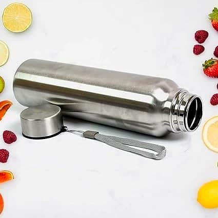 Premium Stainless Steel Water Bottle - Ideal for Office, Camping, Sports & Outdoor Activities by Ruhi Import Store view 2